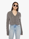 SABLYN JOLIE CABLE KNIT CARDIGAN THUNDER jumper IN GREY, SIZE LARGE