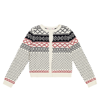 Bonpoint Intarsia-knit Wool Cardigan In Multicoloured