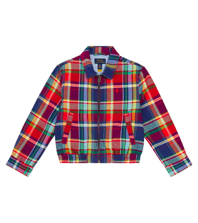Polo Ralph Lauren Kids' Plaid Cotton Jacket In Multicoloured
