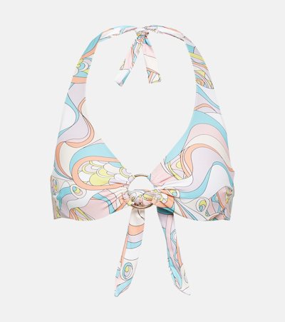 Melissa Odabash Brussels Printed Bikini Top In Multicoloured