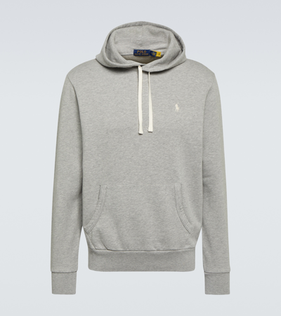 Polo Ralph Lauren Fleece Hoodie In Soft Grey