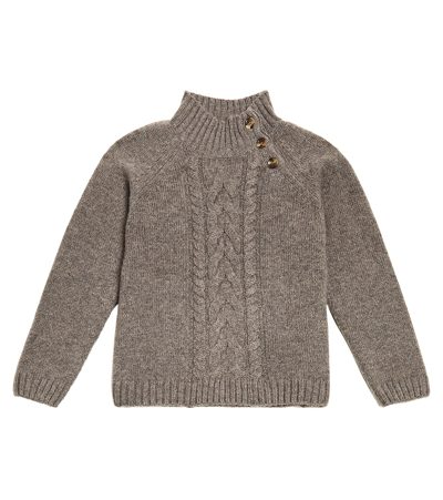 Bonpoint Kids' Tyoto Cashmere Sweater In Brown