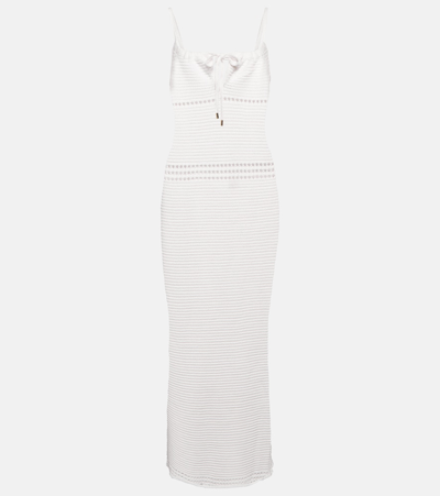 Melissa Odabash Nikita Crocheted Cotton Midi Dress In White