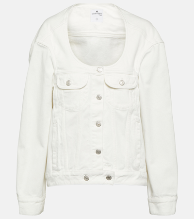 Courrèges Cocoon White Denim Jacket