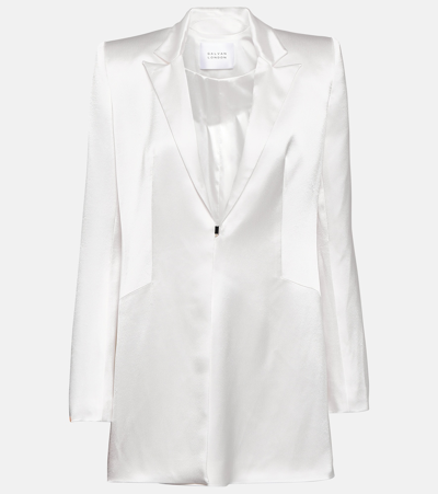 Galvan Leith Bridal Blazer Dress In Off_white