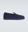 GIORGIO ARMANI CANVAS SLIP-ON SHOES