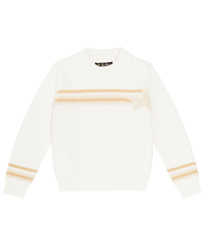 Loro Piana Kids' Cashmere Sweater In White
