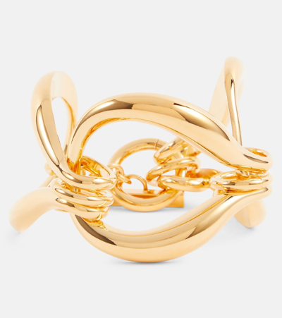 Saint Laurent Oversized Chain Bracelet In Gold