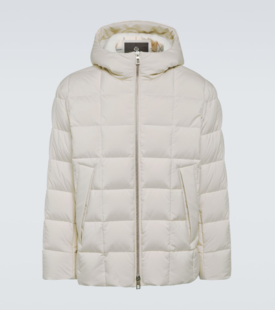 Loro Piana Nuur Shearling-trimmed Down Jacket In Neutrals