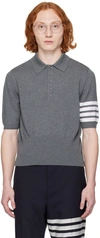 THOM BROWNE GRAY HECTOR 4-BAR POLO