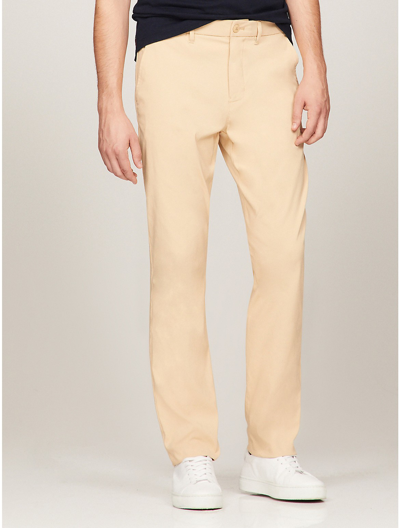 Tommy Hilfiger Regular Fit Solid Stretch Pant In Trench