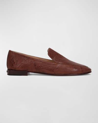 Frye Claire Leather Easy Loafers In Spice - Oyster Leather