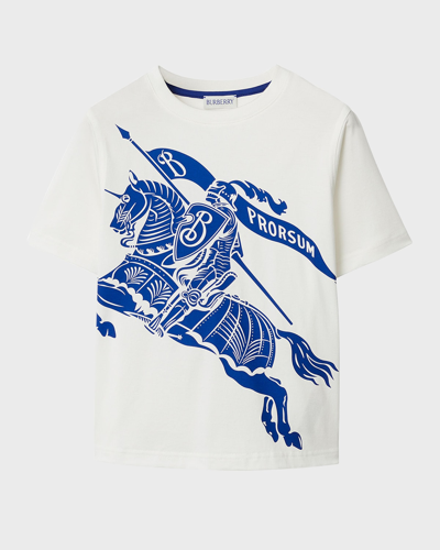 BURBERRY BOY'S CEDAR KNIGHT EKD PRINT T-SHIRT