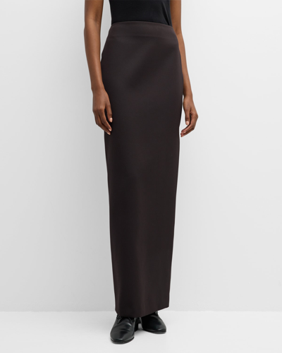 The Row Bartelle Pencil Wool Skirt In Black