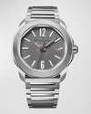 BVLGARI 41MM OCTO ROMA AUTOMATIC WATCH WITH GREY DIAL