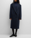 THE ROW DHANI LONG DOUBLE-BREASTED WOOL FELTED COAT