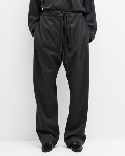 THE ROW ARGENT DRAWSTRING OVERSIZED POPLIN PANTS