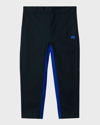 Burberry Kids Dryden Chino Trousers In Navy Black