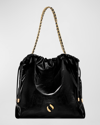 Rebecca Minkoff Zero Gravity Medium Crinkled Tote Bag In Black
