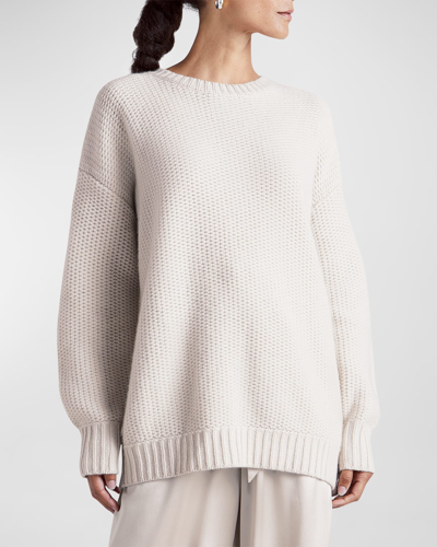 Splendid X Kate Young Cashmere Tunic Sweater In Natural