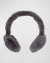 Surell Accessories Faux Rex Rabbit Ear Muffs In Dark Grey