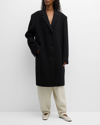The Row Persia Oversized Virgin Wool Coat In Black