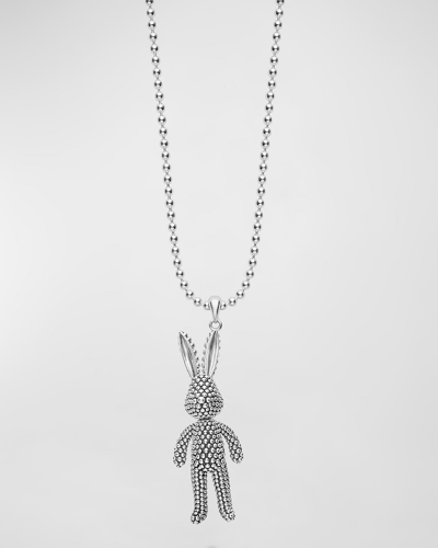 Lagos Rare Wonder Rabbit Pendant Necklace In Silver