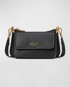 KATE SPADE DOUBLE UP LEATHER CROSSBODY BAG
