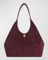 REBECCA MINKOFF DARREN SIGNATURE SUEDE TOTE BAG