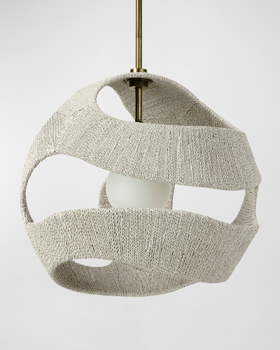 Palecek Corsica Small Pendant - 21" In Gray