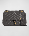 REBECCA MINKOFF EDIE QUILTED LEATHER CROSSBODY BAG