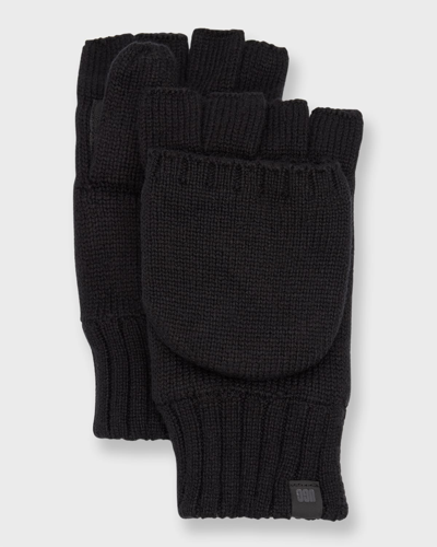 Ugg Men's Knit Flip Mittens In Black
