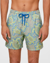 VILEBREQUIN MEN'S TORTUES HYPNOTIQUES SWIM TRUNKS