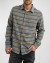 Rails Runson Stripe Flannel Button-up Shirt In Found Canteen Mer