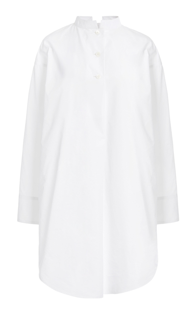 Givenchy Cotton-silk Mini Shirt Dress In White