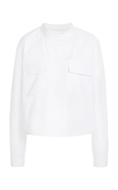 Givenchy Pocket-detailed Cotton-silk Shirt In White