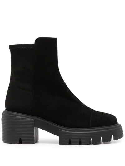 Stuart Weitzman 5050 Soho Ankle Boots In Black