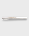 Gucci Men's  Tag Tie Bar, 60x60mm Silver In Silver
