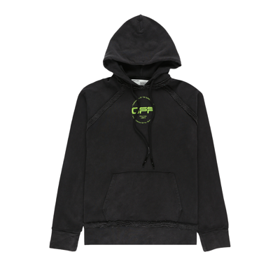 Pre-owned Off-white Hand Logo Incompiuto Hoodie 'black'