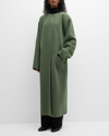 THE ROW PRISKE COLLARLESS CASHMERE COAT