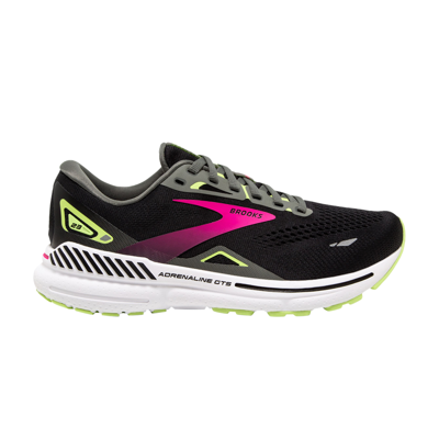 Pre-owned Brooks Wmns Adrenaline Gts 23 Wide 'black Pink'