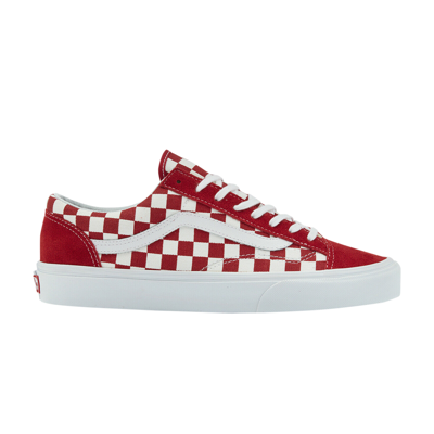 Pre-owned Vans Style 36 'golden Coast - Formula One' In Red