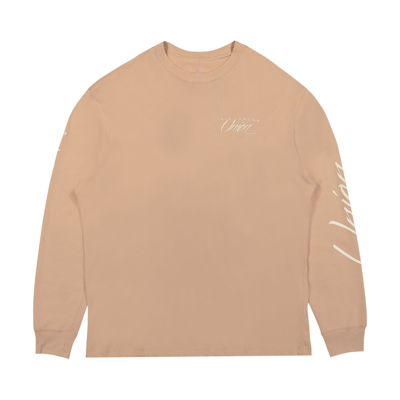 Pre-owned Air Jordan X Union Long-sleeve T-shirt 'beige/coconut Milk' In Cream