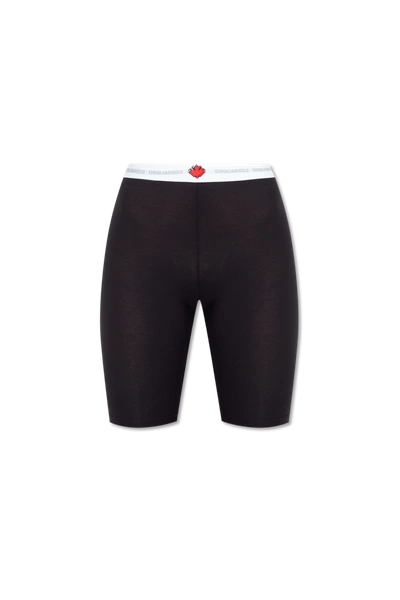 Dsquared2 Logo-waistband Cropped Leggings In New