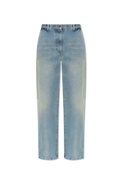Palm Angels Wide Leg Jeans In New