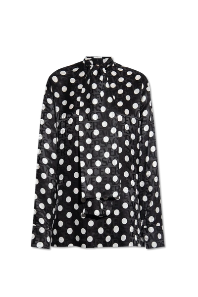 Versace Polka Dot Printed Shirt In New