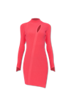 Versace Slash Detail Long Sleeve Twisted Rib Sweater Dress In New