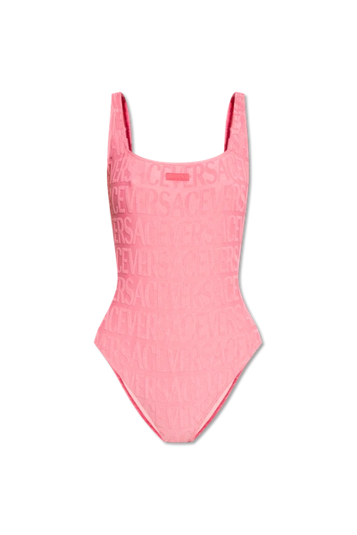 Versace Pink Dua Lipa Edition One-piece Swimsuit In New