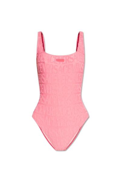 Versace Pink Dua Lipa Edition One-piece Swimsuit In Pink