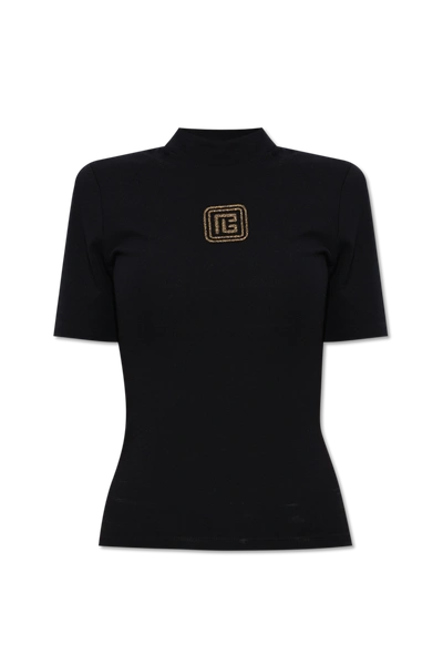 Balmain Top With Monogram In New